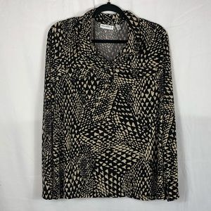 Susan Graver| Button Down Blouse